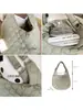 Bolsa de Ombro Estilo Coreano Estilo Ins Grande Capacidade Bolsa Tote Relaxada Bolsa de Meia-Lua Acolchoada Bolsa Hobo de Braço ou Mão