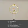 Luminária de Entrada Estética Cor de Noz Transfronteiriça com Proteção para os Olhos, Luminária Pendente Vintage Estilo Song para Sala de Chá, Luminária de Cabeceira para Pousada Novo Estilo Chinês