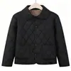 Outono Inverno Casual Streetwear Plus Size Solta Gola Reversível Jaqueta de Algodão Estilo Coreano Espessada Quente Roupas de Algodão Transfronteiriça Novo Estilo Roupas de Algodão Femininas