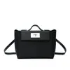 Bolsa Kelly Versão Alta Transversal Grande Capacidade Simples Feminina de Ombro Elegante Nicho de Luxo Bolsa de Mão em Couro Genuíno