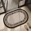 Gabinete de baño estilo americano, felpudo absorbente de puerta de tierra de diatomeas, tapete de piso antideslizante de secado rápido, tapete para entrada de inodoro, alfombra