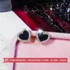 Pendientes de Plata de Ley S925 con Aguja, Personalizados, Completos de Circonita, Súper Brillantes, Estilo de Lujo Ligero de Alta Gama, Pendientes Populares, Elegantes y Exquisitos Accesorios de Moda para Orejas para Mujeres