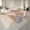 Alfombra de Sala de Estar de Gama Alta Estilo Wabi-Sabi Sencillo, Tapete para Mesa de Café de Vestidor, Manta para Sofá, Estudio Sencillo, Alfombra de Lujo Ligero y Resistente a Manchas