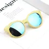 Gafas de Sol Infantiles Estilo Coreano Color Caramelo Mate Lentes Reflectantes de Colores Protección UV400 Anti-UV Gafas de Sol Gafas de Sol