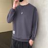 Sudadera de Cuello Redondo para Hombre, Estilo Americano de Primavera y Otoño, Marca de Moda, Chaqueta Pesada, Camiseta Base Interior Holgada para Adolescentes