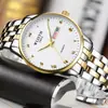 Comercio Exterior Transfronterizo Relojes Clásicos de Pareja para Hombre y Mujer Temperamento Sencillo Cuarzo Correa de Acero Relojes Casual de Negocios Venta al por Mayor