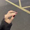 Hecho 100% a Mano Cereza Gama Alta Rojo Ancora Rojo Navidad y Año Nuevo Popular Año Nuevo Manicura Rojo Estilo Corto