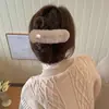 Presilhas de cabelo de flor de tricô para mulheres, tamanho grande, adequadas para outono e inverno, presilhas bico de pato, presilhas tubarão, uma alternativa segura para grampos de cabelo comuns, acessórios de cabelo
