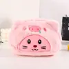 Novo Estojo de Lápis de Pelúcia Cross-Dressing Fofo Desenho Animado Grande Capacidade Bolsa de Papelaria Bolsa de Armazenamento Bolsa de Cosméticos
