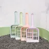 Pala para Arena de Gato Multiusos de Malla Hueca de Color Caramelo Herramienta de Limpieza para Mascotas Recogedor de Excrementos Pala Mágica para Arena de Gato