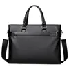 Bolso de mano cruzado para hombre, nuevo, de negocios, tipo maletín, bandolera de piel sintética suave, informal, moderno, para ordenador