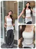 Camisola Hot Girl Estilo Puro Desejo Falsa de Duas Peças com Laço e Costas Bonitas Copas Fixas com Bojo Lingerie para Mulheres Usarem Fora