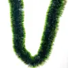 Decoraciones Navideñas Transfronterizas, Verde Oscuro con Lentejuela de Borde Blanco, Decoraciones para Fiestas, Guirnaldas Festivas, Cintas de Colores, Cintas Teñidas, Cintas Encriptadas