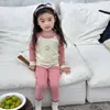 Pijama para niño para otoño e invierno 2026, nuevo conjunto de ropa de casa para niños, capa base sin costuras estilo coreano para bebés niños, tops y pantalones de otoño