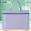 Bolsa de Arquivo Portátil de Camada Dupla A4 Tecido Oxford Zíper à Prova d'Água Grande Capacidade Bolsa para Transportar Livros de Estudantes Bolsa de Armazenamento de Materiais