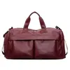 Bolsa de viagem transfronteiriça de grande capacidade com compartimento para sapatos, bolsa de mão estilosa em PU, bolsa transversal para viagens de negócios, bolsa para esportes e fitness, moderna