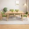 Procesamiento y Personalización de Mesa y Sillas de Comedor de Madera Maciza para Residencias de Ancianos Combinación Moderna Simple de Mesa y Sillas Muebles para Personas Mayores