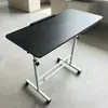 Mesa de Noche Sencilla Mesa Móvil Dormitorio Hogar Estudiante Mesa para Laptop Plegable Elevable Escritorio de Estudio