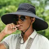 Sombrero de Sol con Ala Extra Ancha de 15 CM, Sombrero Tipo Cubeta Transpirable para Pesca, Senderismo, Actividades al Aire Libre, Protección UV