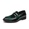 Mocasines de vestir para hombre sin cordones transfronterizos, zapatos de cuero brillante estilo británico, zapatos casuales de negocios para hombre, mocasines de talla grande de moda para hombre