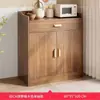 Armario de té, Aparador de sala de estar, Armario de almacenamiento para el hogar, Color madera maciza, Armario de almacenamiento de pared, Armario de cocina, Armario de almacenamiento