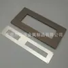 Panel de interruptores metálico del fabricante original Panel de enchufes de aleación de aluminio cepillado Panel de control con pantalla táctil anodizada