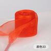 Cinta de Gasa Ancho 4cm Correa de Seda Caramelo Satinado Colorida Cinta Plana Ancha Encaje de Princesa Gasa Nieve Cordones