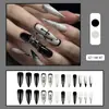 Uñas Portátiles de Estilo Europeo y Americano Más Vendidas, Cortas, Medianas y Largas con Puntos y Diamantes, Parches de Uñas Removibles, Diseños Se Pueden Diseñar con Fotos y Muestras