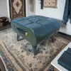 Banco para trocar de sapato na entrada de casa apoio para os pés macio mesa de centro celebridade da internet banquinho baixo de luxo leve sofá sala de estar assento macio entrada simples