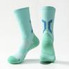 Calcetines de Baloncesto, Calcetines Deportivos, con Suela de Toalla, Transpirables para Todas las Estaciones, Calcetines para Correr al Aire Libre, Calcetines de Media Caña para Fitness de Hombres y Mujeres, Calcetines Largos Antibacterianos