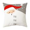 Cross-border Amazon desenhos animados de Natal padrão impresso travesseiro nova decoração da casa cochilo cintura almofada capa almofada