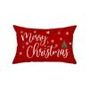 Funda de almohada navideña de Amazon 2026 con estampado de alce y árbol de Navidad para decoración de sofá y mesita de noche del hogar