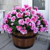 Simulación transfronteriza de azaleas pequeñas plantas verdes artificiales boda decoración del hogar ramo de flores falsas cesta de flores adornos de jardinería