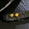 Accesorios Completos de Plata S925 Chapados en Oro de 24 Quilates, Joyería Hecha a Mano DIY Tridimensional de Paz y Alegría, Accesorios de Cuentas Espaciadoras Pequeñas Estilo Chino