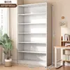 Estante de Livros de Chão Prateleira de Armazenamento Armário de Armazenamento Integrado Montado na Parede Estante de Livros para Sala de Estar Armário de Exibição Armário de Canto Multicamadas Armário de Armazenamento
