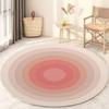 Alfombra redonda para sala de estar, estilo nórdico, para dormitorio, mesita de noche, resistente a la suciedad, para colgar en la pared, para tocador, silla de ordenador, estilo étnico