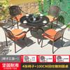 Mesa e Cadeira de Alumínio Fundido para Exterior Casa Vila Pátio Jardim Layout Lazer Café ao Ar Livre Mesa e Cadeira à Prova d'Água
