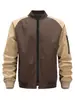 Cardigan Masculino Casual com Bloqueio de Cores para Esportes ao Ar Livre Transfronteiriço Jaqueta com Gola Baseball Moletom Top Comércio Exterior Amazon