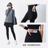 Conjunto de dos piezas formado por falda y cárdigan, para yoga, fitness, deportes, correr, gimnasio, talla grande, para chica gordita, aspecto ajustado y holgado.