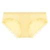 Ropa interior de algodón de cintura baja para niña con encaje fresco, bragas de algodón sin costuras antibacterianas de seda morera para mujer, venta al por mayor