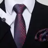 Conjunto de Três Peças de Gravata Social Masculina Sarja Preta Entrevista Profissional Azul Listrado Noivo Casamento Vermelho