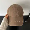 YAOLI Gorra de Béisbol Lavada Bordado de Lata Retro Americano para Mujer Protección Solar al Aire Libre Adelgazante Facial Gorra de Pico Callejera para Hombre