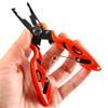 Alicate de pesca de boca curva em aço inoxidável multi-função Alicate para vara de pesca linha de pesca forte tesoura para linha de pesca controlador de peixe