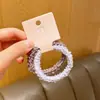 2025 Nova Faixa de Cabelo de Pelúcia Colorida Corda de Cabelo Macia Coreana de Alta Qualidade Versátil Elegante Cor Doce Acessórios de Cabelo da Moda