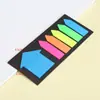 Adesivos de notas fluorescentes em formato de macaron, adesivos fofos de animais indicadores, marcadores de classificação para estudantes, notas de escritório