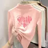 Camiseta de manga larga gruesa para niñas, nueva colección otoño/invierno 2026, capa base de forro polar cepillado, top interior cálido para niñas
