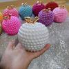 Modelo de Manzana Hecho a Mano DIY Hoja de Fruta Ping An Perla Imitación Lote Accesorios de Oso para el Cabello Material por Lote Jin 8MM