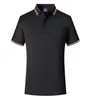Camisa Polo de Algodón Antibacteriano de Manga Corta, 200g, 40 Hilos, Talla 5A, con Logo Estampado y Bordado, Estilo Clásico Versátil para Hombres y Mujeres
