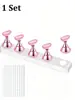 Suporte de Prática para Manicure Japonesa Rack de Prática Tabuleiro de Xadrez Suporte de Exibição de Trabalho Conjunto de Acrílico com Suporte de Unha Magnético Conjunto Venda por Atacado