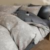Juego de Cama de Hilo de Algodón de Alta Gama de Tres Capas de Cuatro Piezas 2025 Algodón Puro Lujo Accesible Jacquard Funda Nórdica Sábanas Ropa de Cama Juego de Tres Piezas